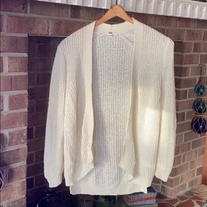 Uniqlo White cardigan